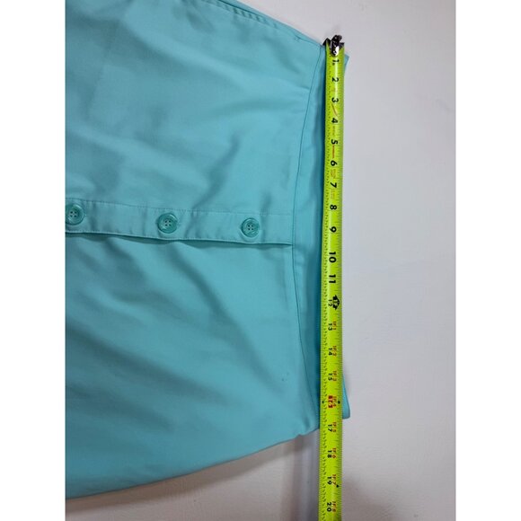 Greg Norman Light Aqua Button-Front Womens Skirt size 10 Skort Golf (bin ii105) - Picture 6 of 8